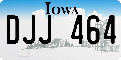 IA license plate DJJ464