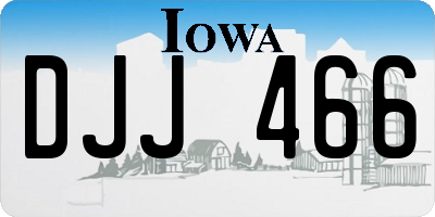 IA license plate DJJ466