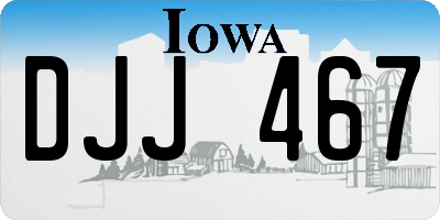 IA license plate DJJ467