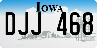 IA license plate DJJ468