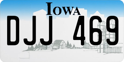 IA license plate DJJ469