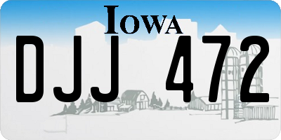 IA license plate DJJ472