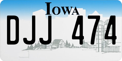 IA license plate DJJ474