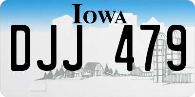 IA license plate DJJ479