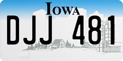 IA license plate DJJ481