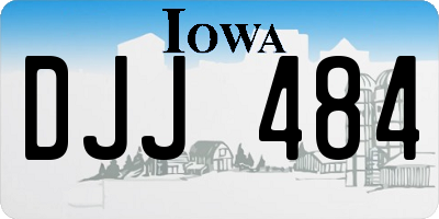 IA license plate DJJ484