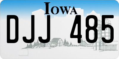 IA license plate DJJ485