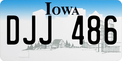 IA license plate DJJ486
