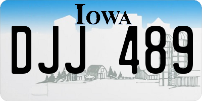 IA license plate DJJ489