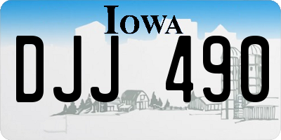 IA license plate DJJ490