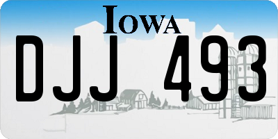 IA license plate DJJ493