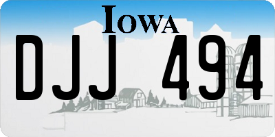 IA license plate DJJ494