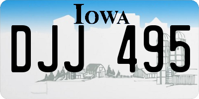 IA license plate DJJ495