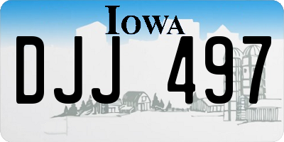 IA license plate DJJ497