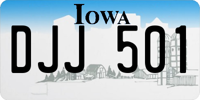 IA license plate DJJ501