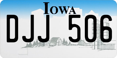 IA license plate DJJ506
