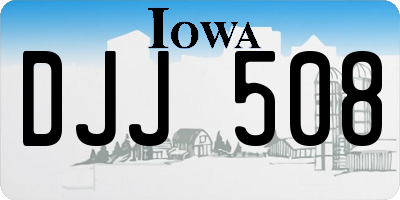 IA license plate DJJ508