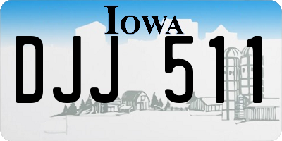 IA license plate DJJ511