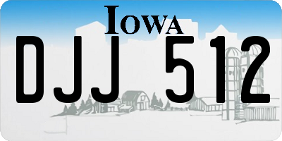 IA license plate DJJ512