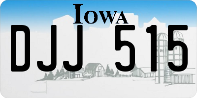 IA license plate DJJ515