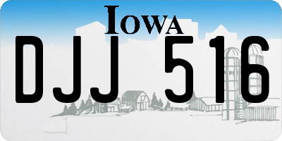 IA license plate DJJ516
