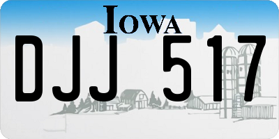 IA license plate DJJ517