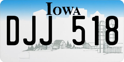 IA license plate DJJ518