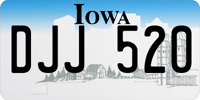 IA license plate DJJ520