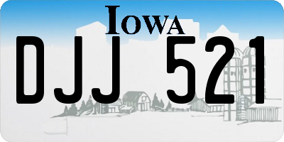 IA license plate DJJ521