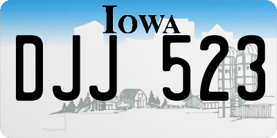 IA license plate DJJ523