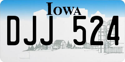 IA license plate DJJ524
