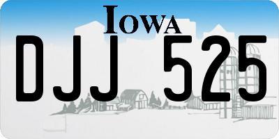 IA license plate DJJ525