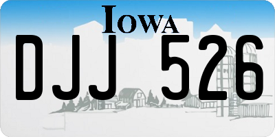 IA license plate DJJ526