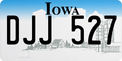 IA license plate DJJ527