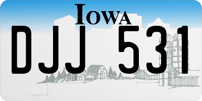 IA license plate DJJ531