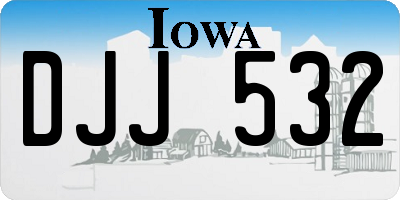 IA license plate DJJ532