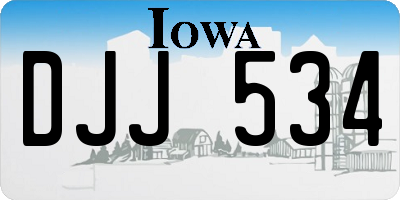 IA license plate DJJ534