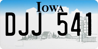 IA license plate DJJ541