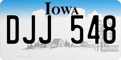 IA license plate DJJ548