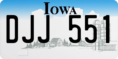IA license plate DJJ551