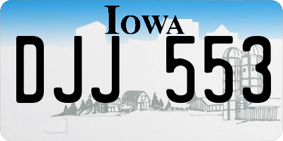 IA license plate DJJ553