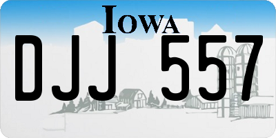 IA license plate DJJ557