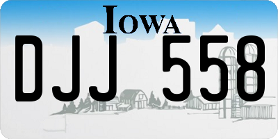 IA license plate DJJ558