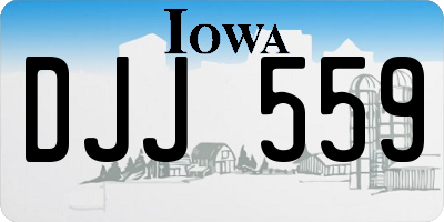IA license plate DJJ559