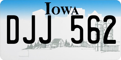 IA license plate DJJ562