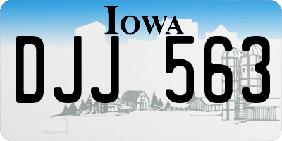 IA license plate DJJ563