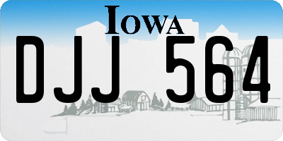 IA license plate DJJ564