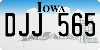 IA license plate DJJ565