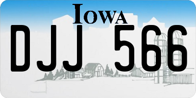 IA license plate DJJ566