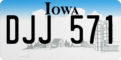 IA license plate DJJ571